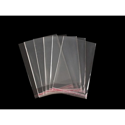 Celofánové sáčky s lepiacou lištou 6x8 cm - 61000 ks - Transparent - Transparent