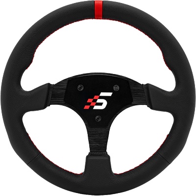 Simagic Волан SIMAGIC кръгъл 330mm без HUB, кожа - P-330R(LEATHER) (P-330R(LEATHER))