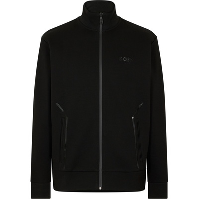 HUGO BOSS Суичър Boss Men's Skaz Mirror Short Sleeve Zip Hoodie - Black