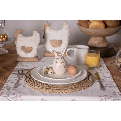 Clayre & Eef Svetlohnedé okrúhle prestieranie Ø 35 cm
