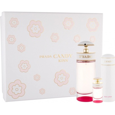 Prada Candy Kiss EDP 80 ml + EDP 7 ml + telové mlieko 75 ml pre ženy darčeková sada