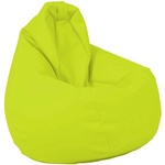 Pufrelax Пуф, круша, 220л. , Nirvana Hobbit - Panama Green Neon, водоустойчив, Перящ се калъф, Пълнеж от Полистиролни перли