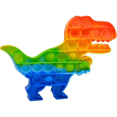 Big Toys Push bubble Pop it dinosaurus duhový