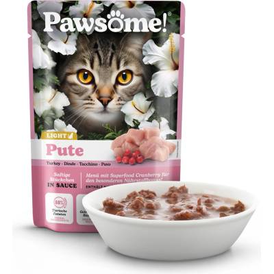 Pawsome! Adult light s krůtím mäsom 85 g