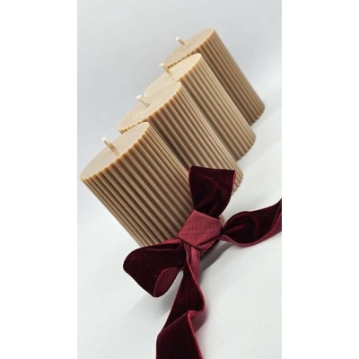 Masim Decor Adventné sviečky Viktória S béžová 500 g