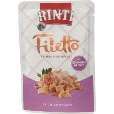 Rinti Dog Filetto Adult kuře a šunka v želé 100 g