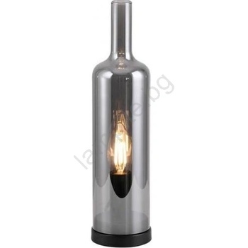 Neuhaus Lighting Group JUST LIGHT. 14006-25 - Настолна лампа BOTTLE 1xE14/25W/230V черна/опушена (W4818)
