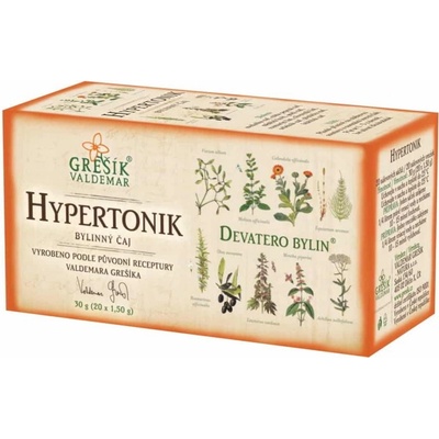 Grešík Hypertonik porcovaný bylinný čaj Devatero bylin 30 g