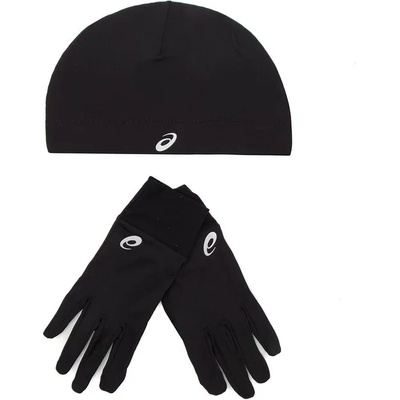 Asics Комплект шапка и ръкавици Asics Running Pack 3013A035 Черен (Running Pack 3013A035)