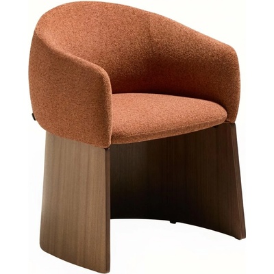 Kave Home Bosca Terakotově červená ořechová