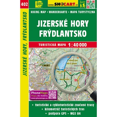 Jizerské hory Frýdlantsko turistická mapa