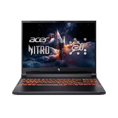 Лаптоп Acer Anv16 61 R1Pq Nitro V16 16" 1920x1200 AMD Ryzen AI 7 350 2.0-5.0GHz 32GB DDR5 RTX 5050 8GB GDDR7 1TB PCIe Gen4 NVMe SSD Linux Black Backlit 180Hz (NH.QUKEX.004)