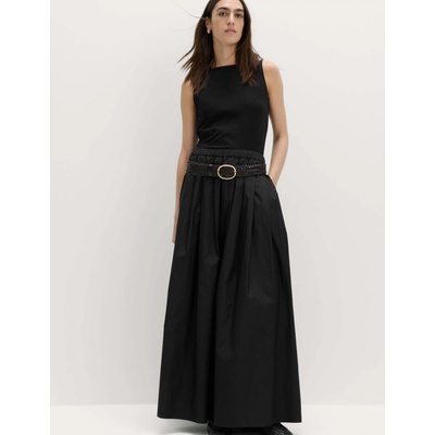 Marks & Spencer Плисирана макси пола от чиста памук Marks & Spencer черно Marks & Spencer | Cheren | ЖЕНИ | 8 REG