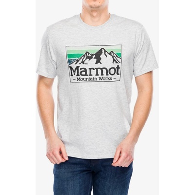 Marmot MMW Gradient Tee SS light grey heather