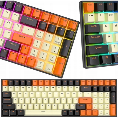 Royal Kludge RK100 RGB Brown switch black-orange