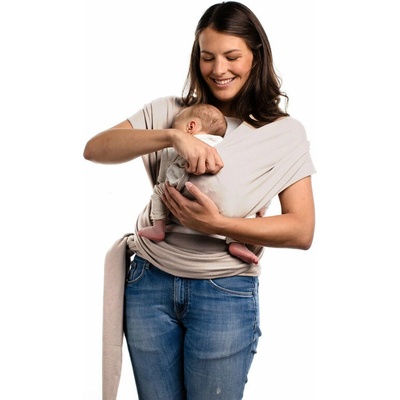 Boba Wrap Elastický šátek na nošení novorozenců (do 15 kg) bio béžový – Zbozi.Blesk.cz