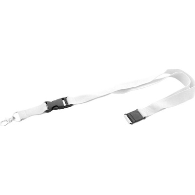 Snúrka na krk Revent Plus RPET lanyard, biela