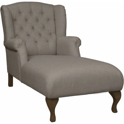 Solenzara Maya Chaise Longue Wing NC-7161 Látkové čelounění TC-180 / Smoked Brown Beech T560N