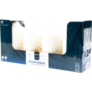 METRO Professional Свещ 8 x15 см цвят слонова кост 4 бр
