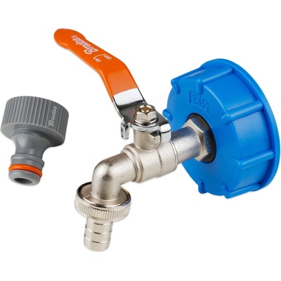 Bradas Kovový ventil na IBC kontejnerovou nádrž 3/4" + 1/2" S60x6 KK04123413Z – Sleviste.cz