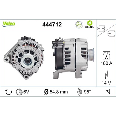 VALEO Alternátor VALEO RE-GEN REMANUFACTURED VA 444712