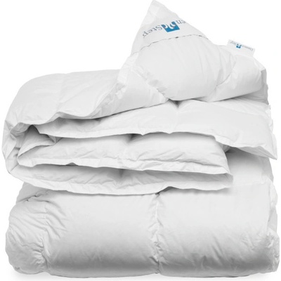 DaunenStep Top páperový prikrývka so striebrom zo 100% páperia D800 celoročná 200x200