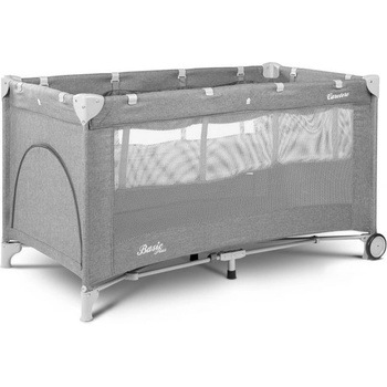 Caretero Cestovná postieľka Basic Plus Grey