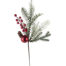 Art-Pol Vianočná vetvička s guľou 158332 34cm