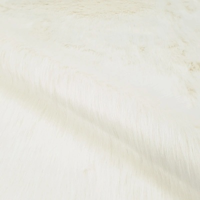 Umelá kožušina N6447 s dlhým vlasom ivory, š.155