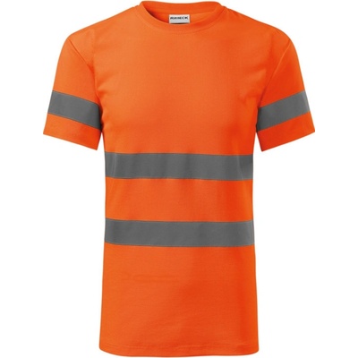 Rimeck tričko HV Protect 1V9 reflexní krátký rukáv unisex Oranžová svítivě 3XL