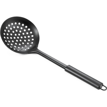 MONDEX Решетъчна лъжица за готвене Mondex, черна, 11x34см (1197)