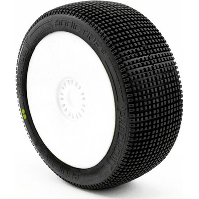 ProCircuit ADDICTIVE V2 BUGGY S2 SOFT lepené pneumatiky biele disky 2 ks