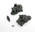 Traxxas Gearbox halves (front & rear)/ shift detent ball/ spring/ 4m, TRX3991X (TRX3991X)