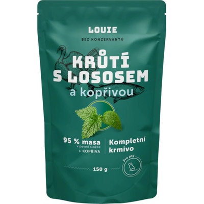 Louie Krůtí s lososem a kopřivou 150 g