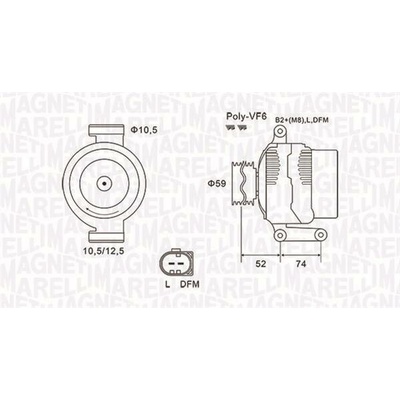Generátor MAGNETI MARELLI 063731928010