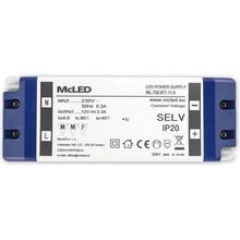 Nábytkový LED napájecí zdroj McLED 12VDC 40W 3,3A ML-732.071.11.0