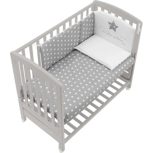 ITALBABY B. side grey Кошара+матрак+сет 4ч. starlette grey (070.0910-017)