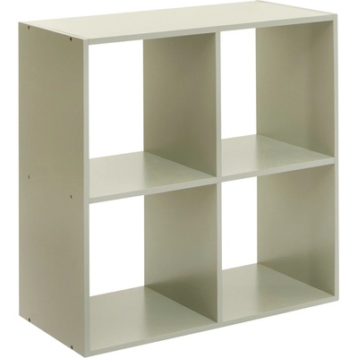 Atmosphera Regál 4-komorový, 63,6 x 30 x 63,6 cm, zelený zelený