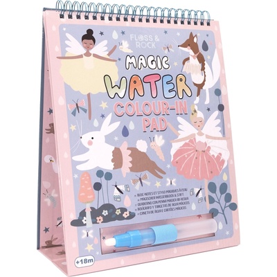 Floss&Rock Книжка за оцветяване с вода - Magic Water, Floss&Rock - Балерини (43P6394)