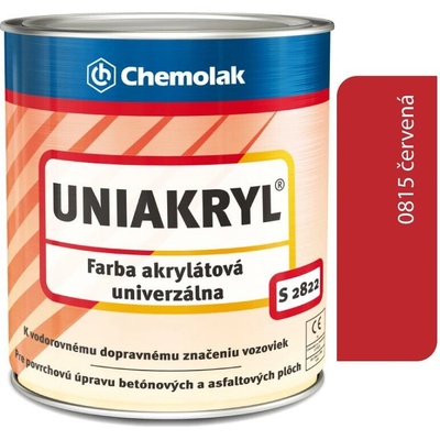 Chemolak S2822 Uniakryl 0815 červená 0,75l