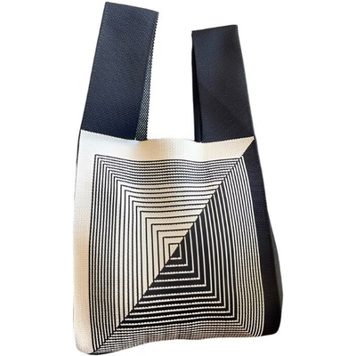 Annam Tote bag černo-44 × 25 cm bílá