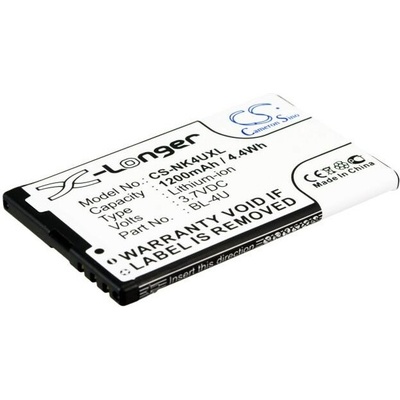 Cameron Sino Батерия за мобилен телефон NOKIA 301, 3120 Classic, 5530 XpressMusi BL-4U LIIon 3, 7V 1200mAh Cameron Sino (CS-NK4UXL)