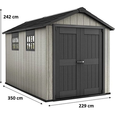 Keter Oakland 7511 šedá