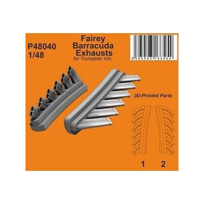 Trumpeter CMK Fairey Barracuda Exhausts / for kit 1:48