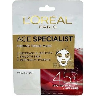 L'Oréal Age Specialist 45+ spevňujúca textilné maska 30 g