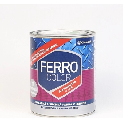 Chemolak Ferro Color U 2066 1999 černá pololesk, 2,5L