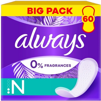 Always Винаги ежедневна свежа нормална санитарна салфетка 60бр (8001090131263)
