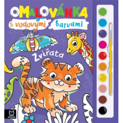 Omalovánka s vodovými barvami Zvířata Sylwia Filipczak Anna Podgórska