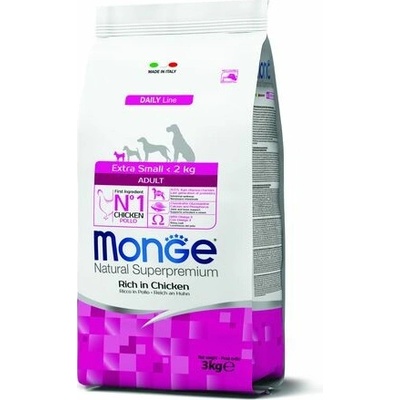 Monge Dog extra Mini Adult Kurča ryža 3 kg