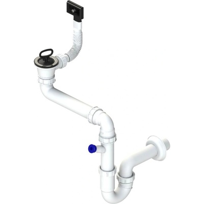 Sinks Sifon 1 ½" pro nerez. dřezy s úsporou místa SPNS1S